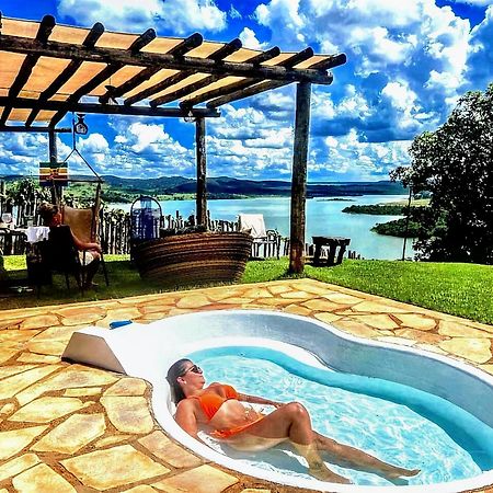Chale Mirante, Piscina, Cachoeira, Lago E Vista Espetacular Alexania Bagian luar foto