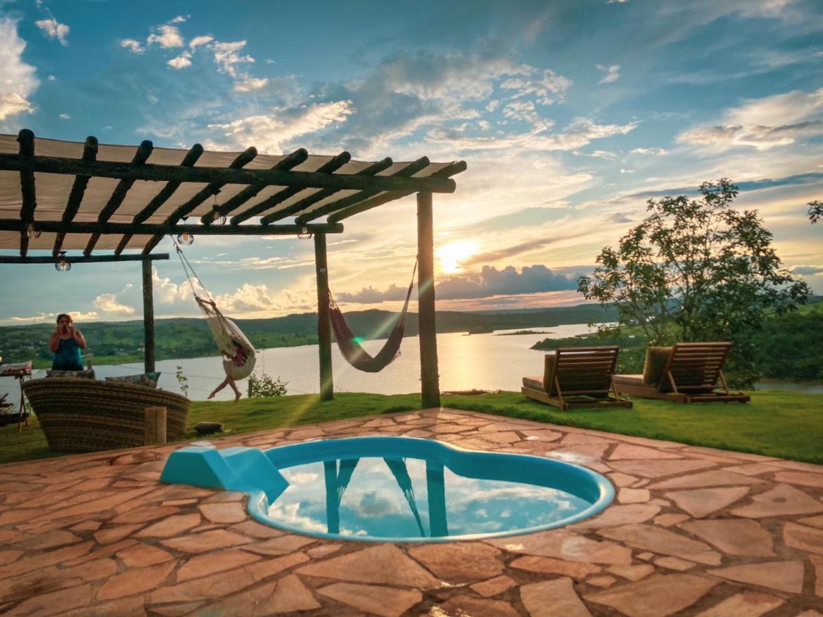 Chale Mirante, Piscina, Cachoeira, Lago E Vista Espetacular Alexania Bagian luar foto